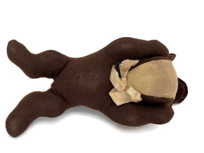 Midcentury Stuffed Toy Dog, Pete the College Pup