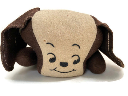 Midcentury Stuffed Toy Dog, Pete the College Pup