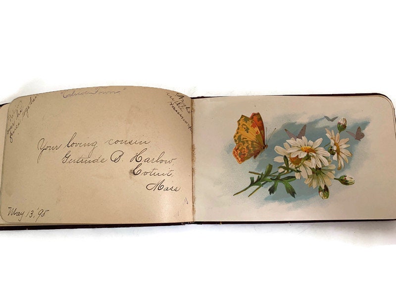 Antique 1894 Autograph Album