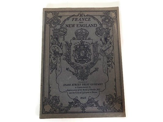 1925 France and New England Softbound Book by Allan Forbes and Paul F. Cadman