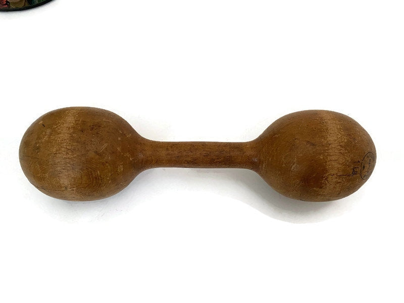 Vintage Wooden 1 Pound Barbell
