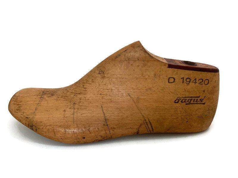 Vintage Western Germany Wooden Shoe Mold