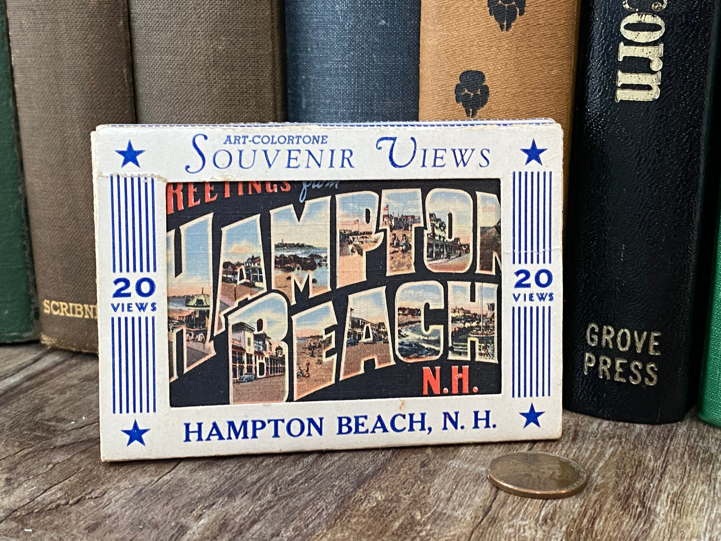 Vintage Souvenir Views of Hampton Beach NH