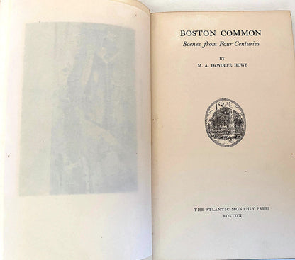 Antique Book, Boston Common Scenes from Four Centuries
