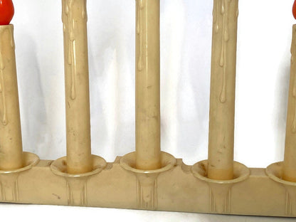 Midcentury 5 Light Christmas Window Candles Candolier