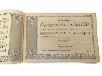 Antique Softbound Song Book, Carols, by Leyda Publishing 1914