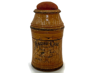 Antique Wood German Needle Case