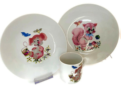 Vintage German Porcelain Child's Set by Tirschenreuth