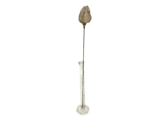 Antique Victorian White Rose 12" Hatpin
