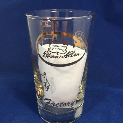 Vintage Ethan Allen Factory Birthday Glassware Beecher Falls, Vermont
