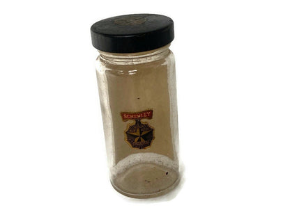 1930's Cloves Golden Wedding Glass Jar