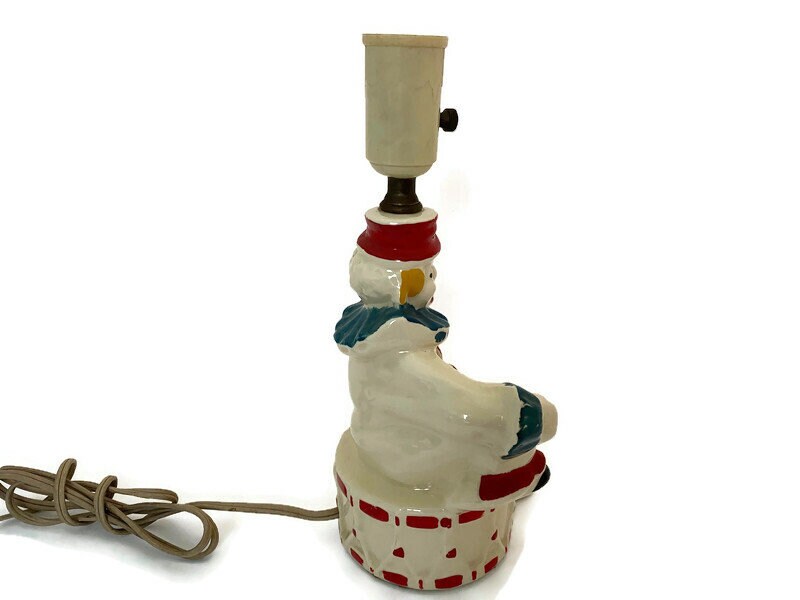 Midcentury Shawnee Circus Clown Lamp