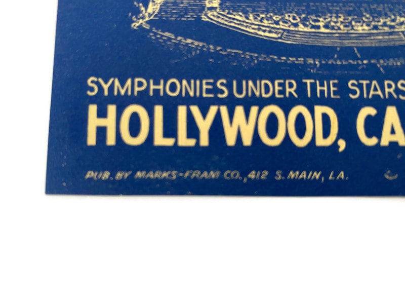 1930's Hollywood Bowl California Travel Sticker – Duckwells