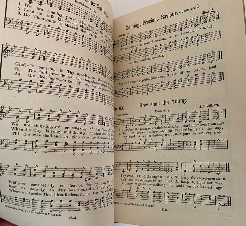 Antique Gospel Hymnal, Junior Christian Endeavor Songs