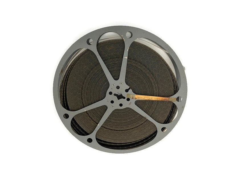 Vintage Castle Films Movie Reel and Agfa Can