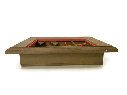Midcentury 3D Wood Shadow Box