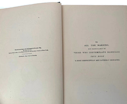 Antique Book, The Science of a New Life by John Cowan, MD; 1897