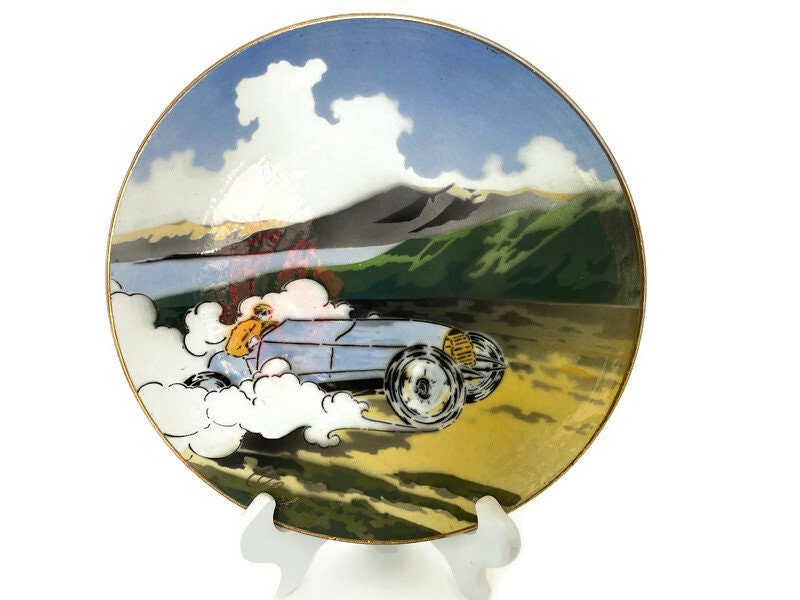 Antique Racing Car Plate by K&G Luneville