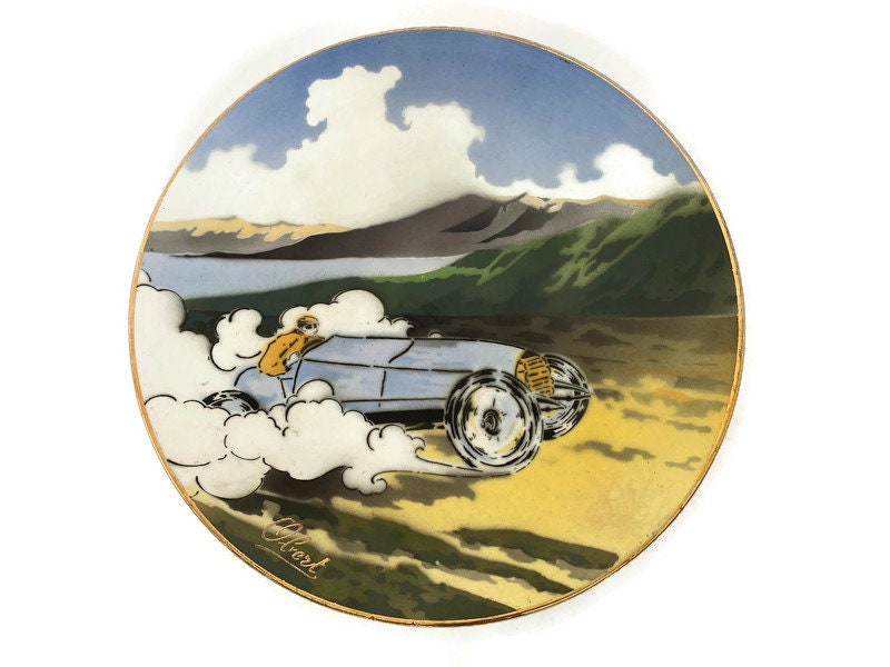 Antique Racing Car Plate by K&G Luneville