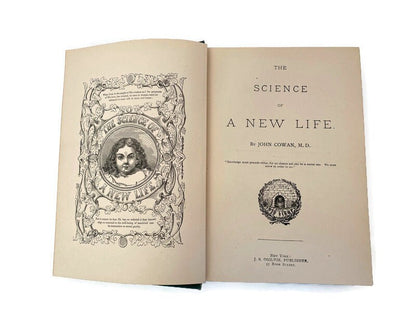 Antique Book, The Science of a New Life by John Cowan, MD; 1897