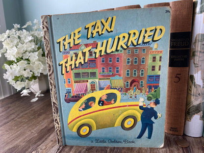 1946 Little Golden Book, "The Taxi that Hurried, First M Edition # 25