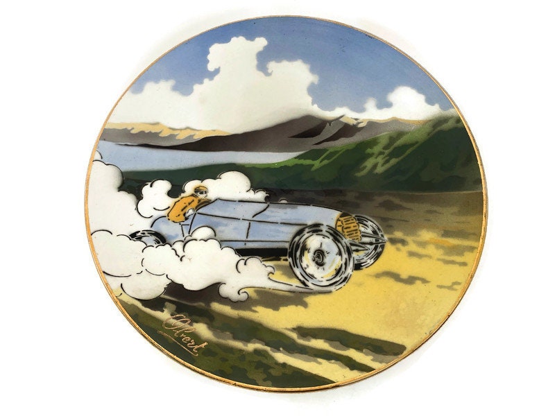 Antique Racing Car Plate by K&G Luneville