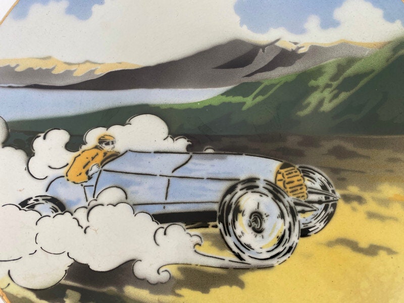 Antique Racing Car Plate by K&G Luneville