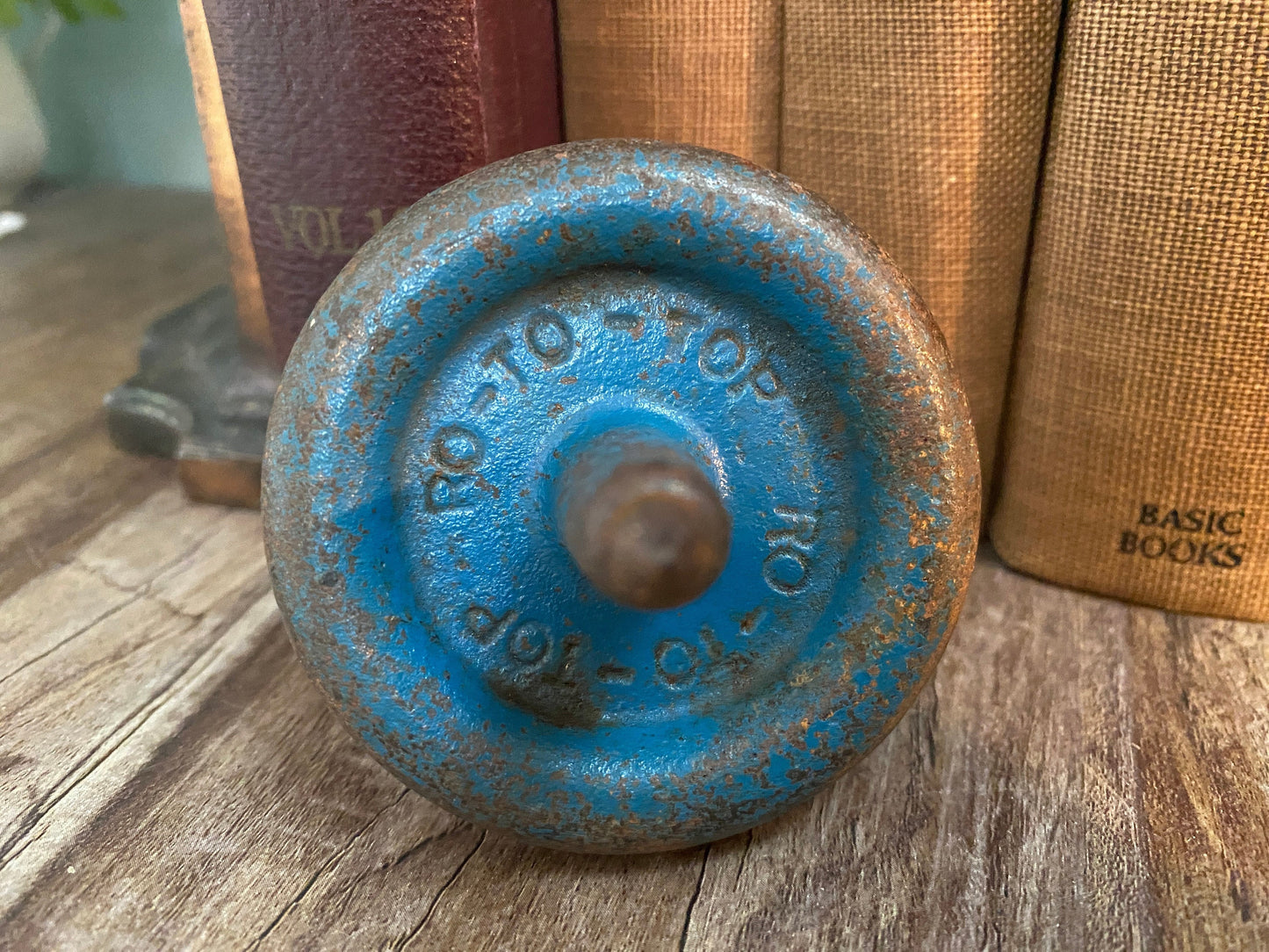 Antique Cast Iron Toy, Ro-To-Top Spinning Top