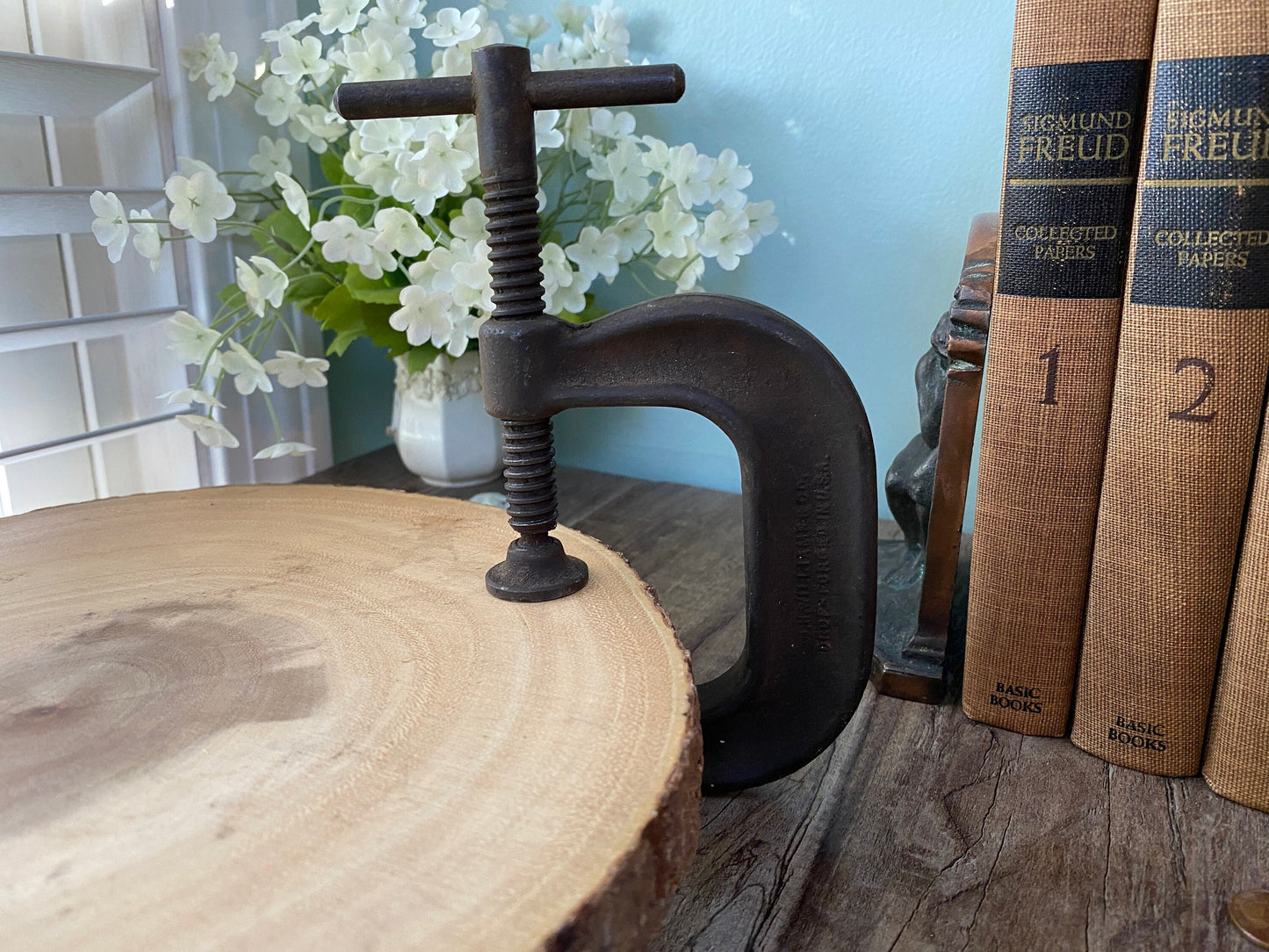 Vintage Deep Throat Clamp by J.H. Williams & Co.