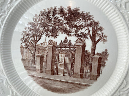 Vintage Brown University John Nicholas Brown Gate Plate by Wedgwood