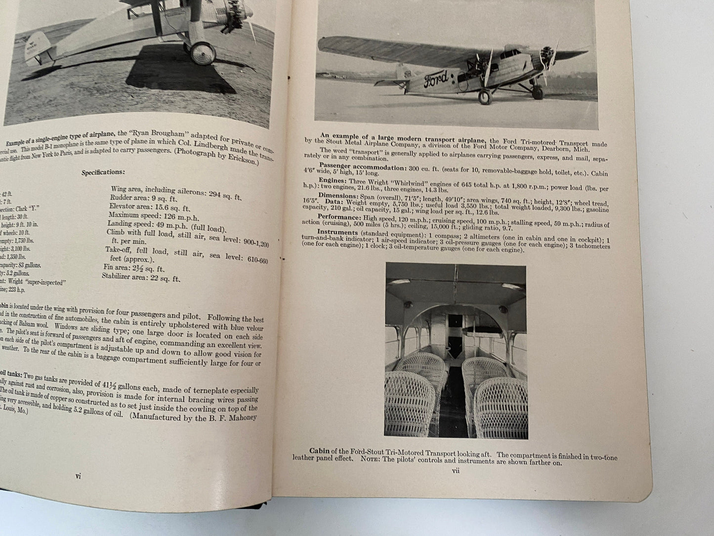 1929 Vintage Book, Dyke's Aircraft Engine Instructor