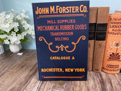 Vintage Book, the John Mr. Forster Co Mill Supplies Catalogue A