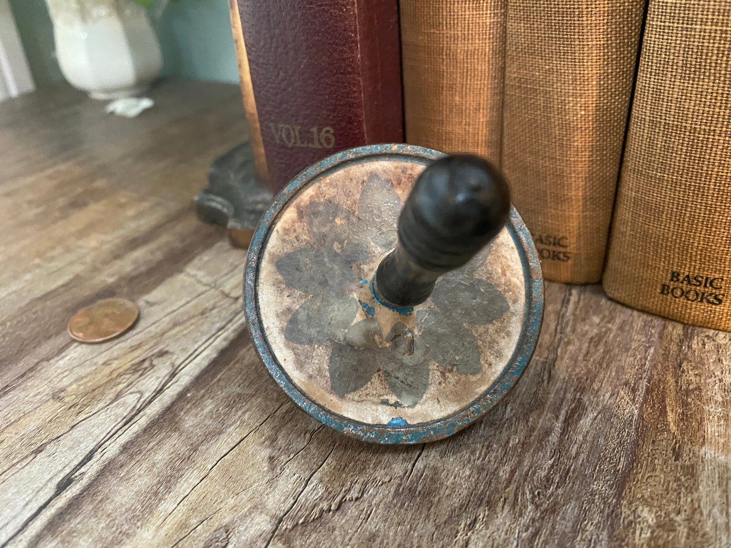 Antique Cast Iron Toy, Ro-To-Top Spinning Top