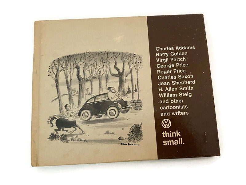1967 VW Hardcover Book Think Small by Herb Valen