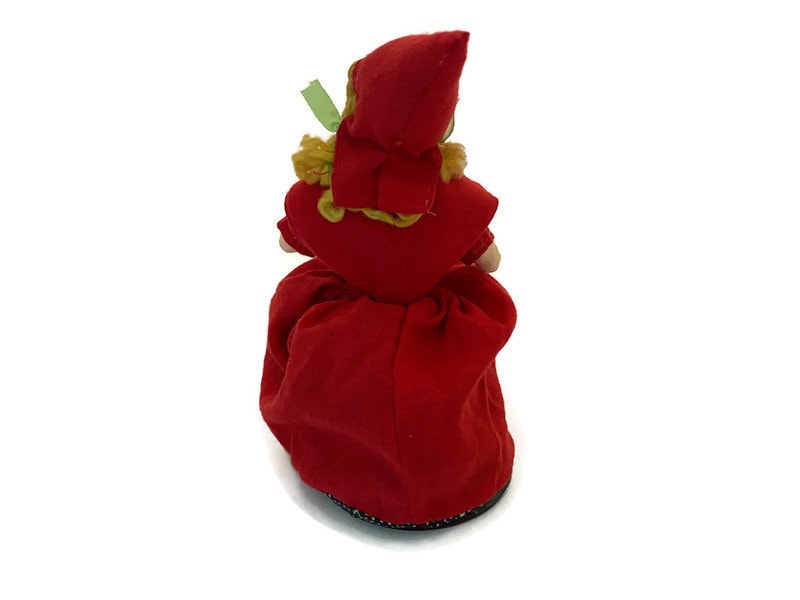 Vintage 1970s Red Riding Hood Dippity Flip Topsy Turvy Doll