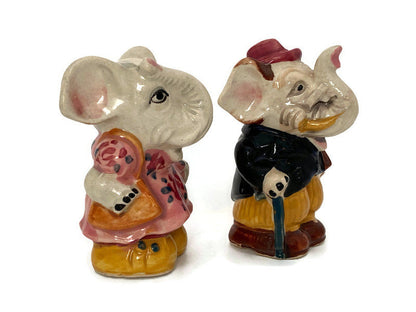Midcentury Elephant Salt & Pepper Shakers