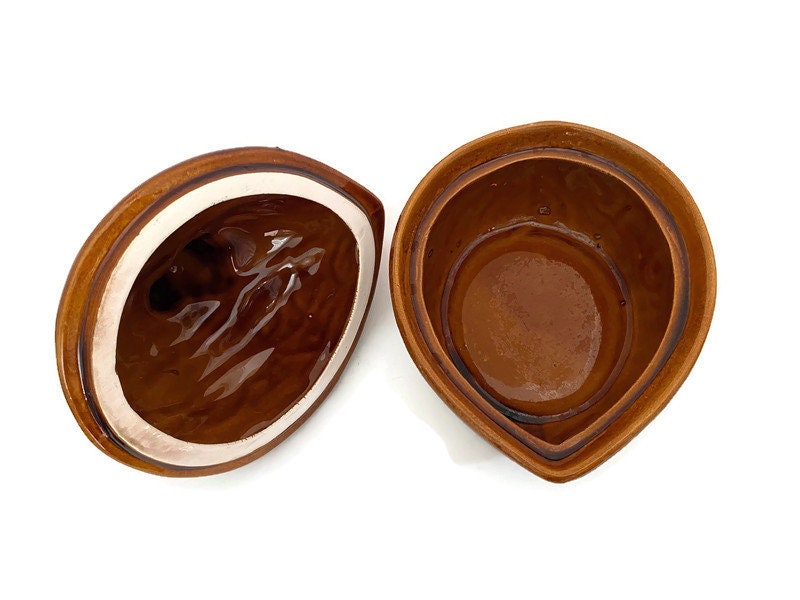 Vintage Squirrel and Nut Ceramic Jar