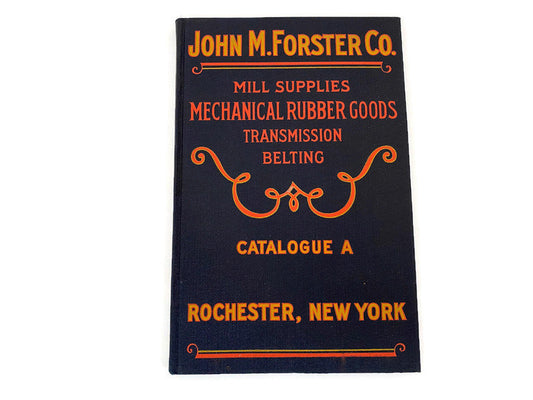 Vintage Book, the John Mr. Forster Co Mill Supplies Catalogue A