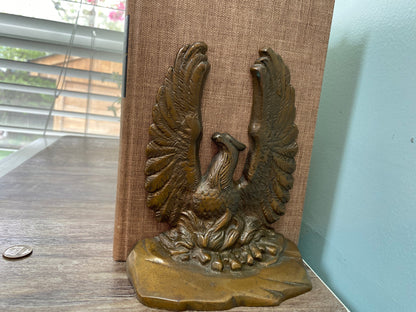Vintage Phoenix Rising From the Ashes Bookends