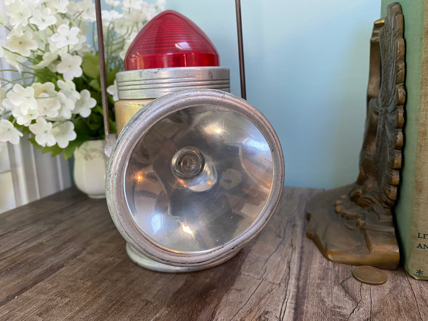 Vintage Flashlight Lantern - Ash Flash Railroad Light