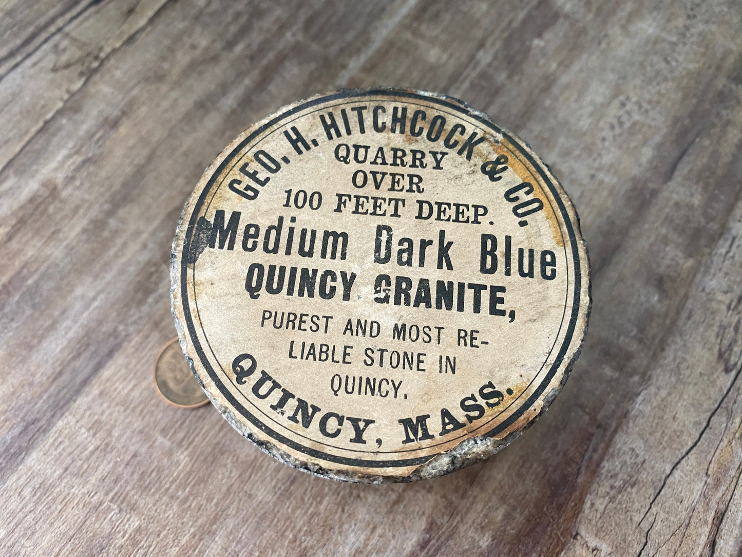 Antique Quincy Massachusetts Granite Samples