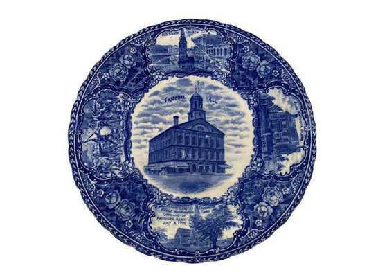 Antique Faneuil Hall Boston Souvenir Plate