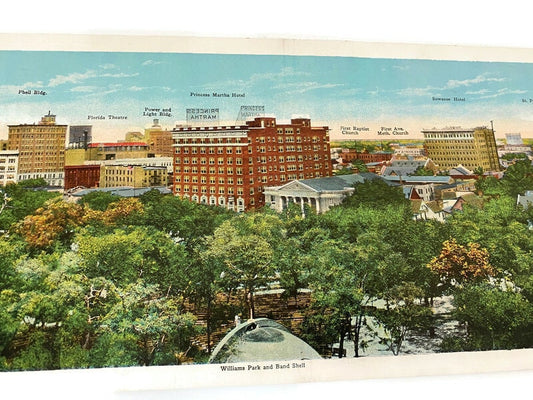 Rare St. Petersburg, Florida Panoramic Postcard