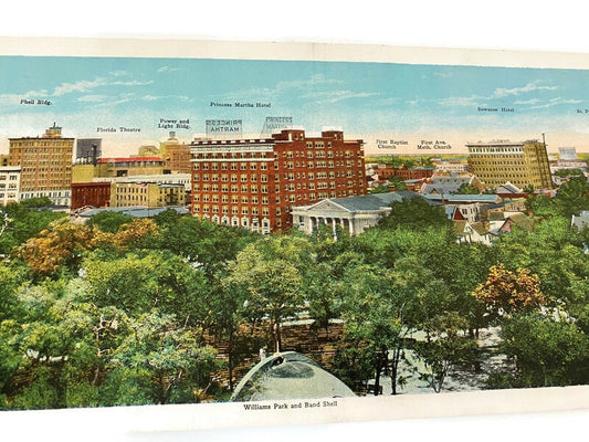 Rare St. Petersburg, Florida Panoramic Postcard