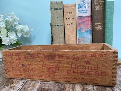 Vintage Mayflower's Cheese Box