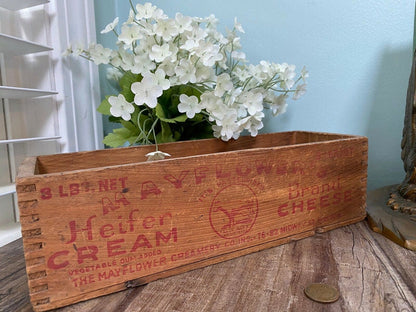 Vintage Mayflower's Cheese Box