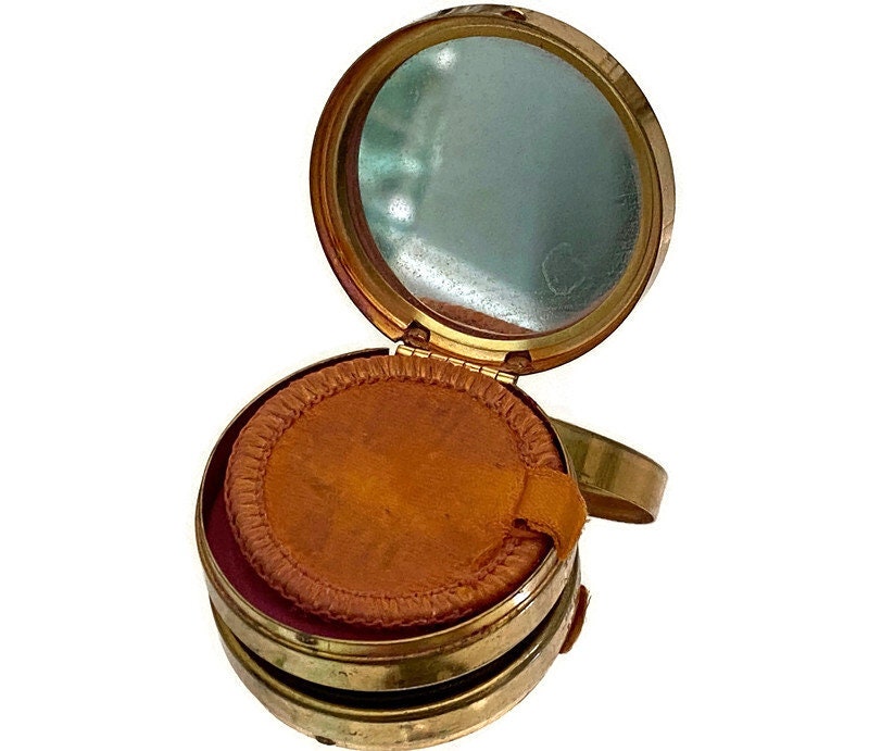Vintage 1930s Art Deco Rouge Compact by Hudnet