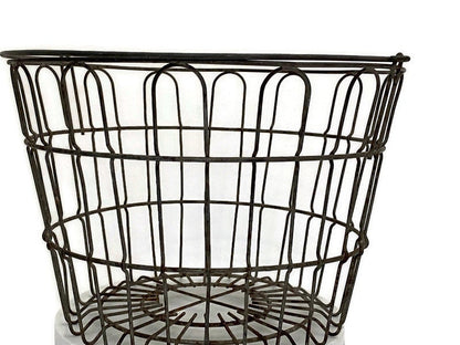 Vintage Small Metal Wire Basket