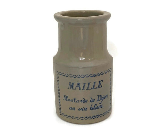 Vintage French Mustard Stoneware Jar