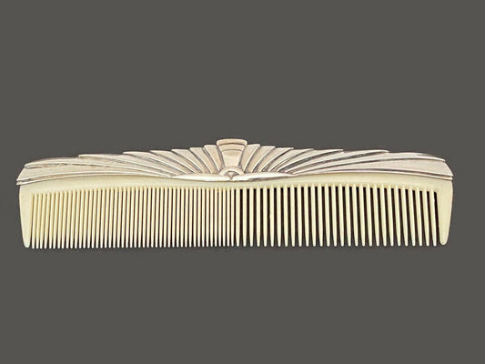 Midcentury Silverplate Hair Comb